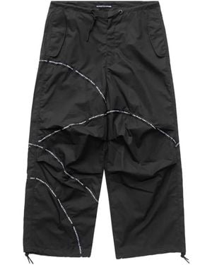 RRR123 Paraclete Logo-Tape Trousers - Grey