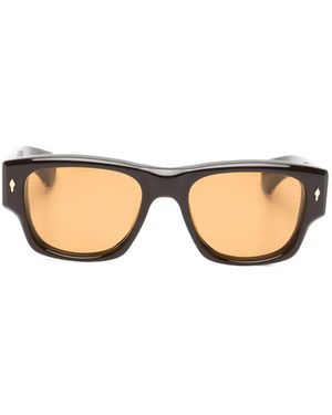 Jacques Marie Mage Dino Square-Frame Sunglasses - Natural