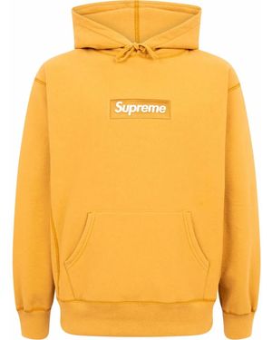 Supreme ロゴ パーカー - オレンジ