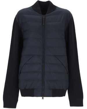 Woolrich Quilted Paneled Jacket - Blue