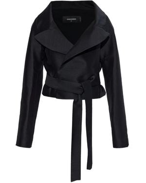 DSquared² Jacke mit Gürtel - Schwarz