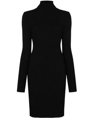 Wolford Wool Ribbed Short Dress - Black