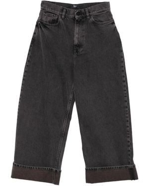 3x1 Cotton Wide-Leg Jeans - Grey