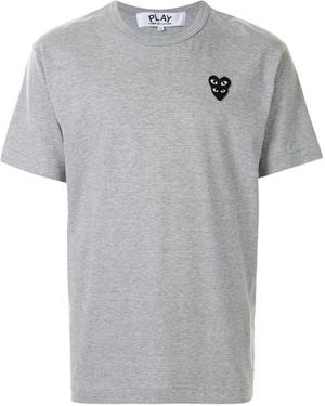 COMME DES GARÇONS PLAY Logo Patch T-Shirt - Grey