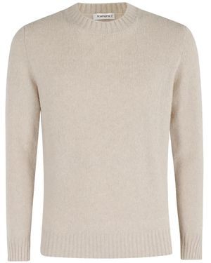 Kangra Crewneck Long-Sleeve Jumper - Natural
