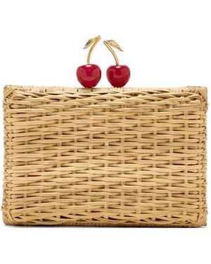 WAIWAI RIO Pochette À Design Tressé - Natural