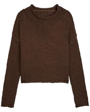 Free People Pullover Mit Rundem Ausschnitt - Braun