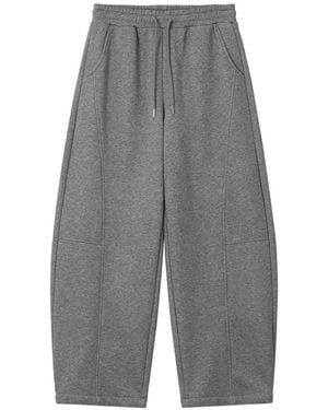 B+ AB Drawstring Wide-Leg Track Trousers - Grey