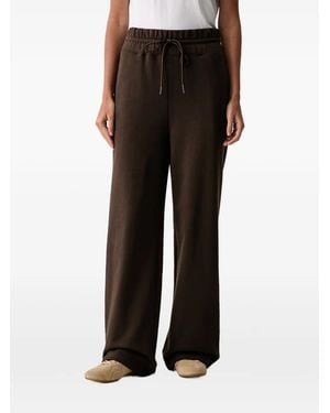 Twinset Logo-Print Drawstring Track Pants - Black