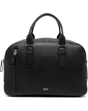 Tom Ford Shopper Aus Gekörntem Leder - Schwarz