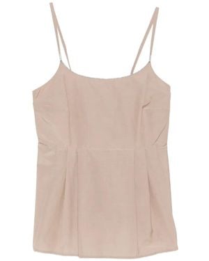 Peserico Pleated Top - Natural