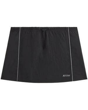 Kith Lowen Drawstring Track Mini Skirt - Black