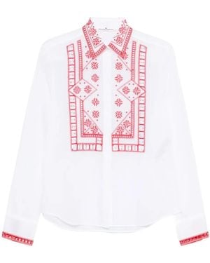 Ermanno Scervino Embroidered Shirt - White