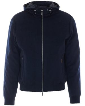 Moorer Oniro Hooded Jacket - Blue