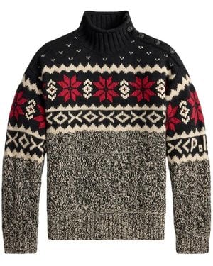 Polo Ralph Lauren Jersey con motivo de botones - Gris