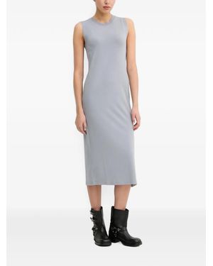 Marc O' Polo Side-Slit Sleeveless Midi Dress - Blue