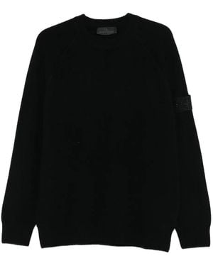 Stone Island Long-sleeves Logo-patch Sweater - ブラック