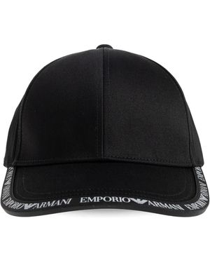 Emporio Armani Logo Cap - Black
