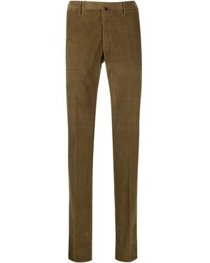 Incotex Textured Straight-Leg Trousers - Natural