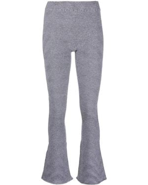 Isa Boulder Tent Mid-Rise Flared Trousers - Grey