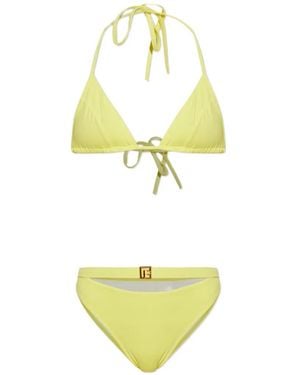 Balmain Triangle Bikini - Metallic