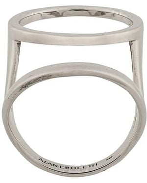 ALAN CROCETTI Doppelter Ring - Weiß