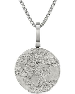 David Yurman Sterling Dragon Amulet (30.9Mm) - White