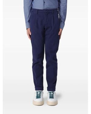 Fay Pleated Trousers - Blue