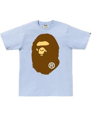 A Bathing Ape Big Ape Head Cotton T-Shirt - Blue