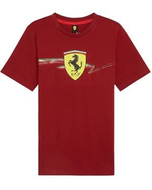 PUMA X Scuderia Ferrari Race Big Shield-Frame T-Shirt - Red