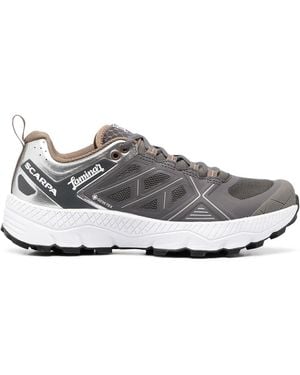 Herno Zapatillas Bajas Con Cordones - Gris