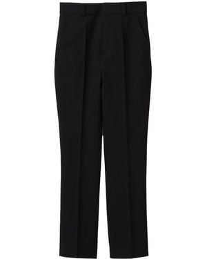 Miu Miu Pantalones capri granulados - Negro