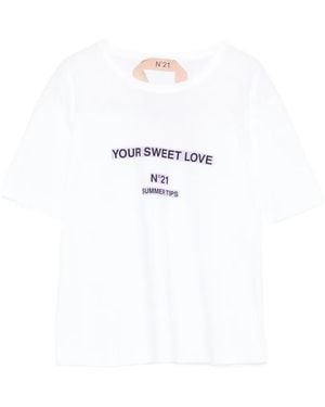 N°21 Short-Sleeve T-Shirt - White