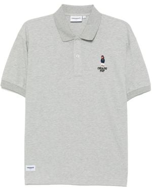 Chocoolate Logo-Embroidered Polo Shirt - Grey