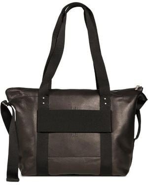 Rick Owens Trolley Leather Shoulder Bag - Black