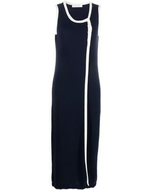 Giuliva Heritage Lisa Cotton-Blend Midi Dress - Blue