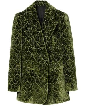 Burberry Baroque Velvet Blazer - Green