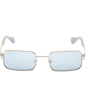 MAX&Co. Rectangle-Frame Sunglasses - White