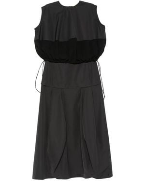 Litkovskaya Pleated Sleeveless Maxi Dress - Black