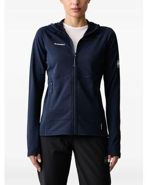 Mammut Taiss Logo-Patch Hooded Jacket - Blue