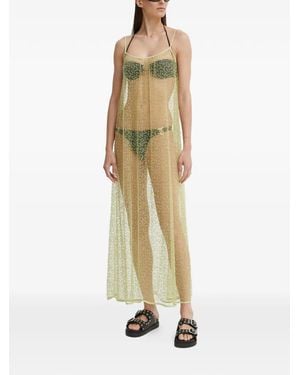 Samsøe & Samsøe Samally Beaded Midi Dress - Metallic