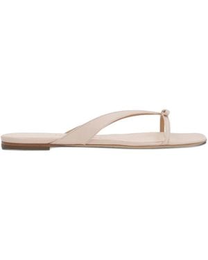 Ferragamo Mini Bow Flip Flops - White