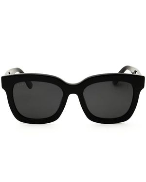 DIFF Rectangle-Frame Sunglasses - Black