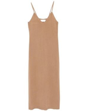 Lisa Yang Marlie V-Neck Midi Dress - White