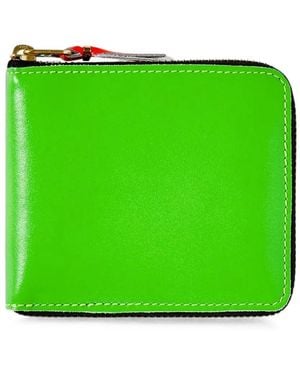 Comme des Garçons Super Fluo Leather Wallet - Green