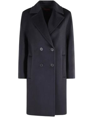 Max Mara Doppelreihiger Mantel - Blau