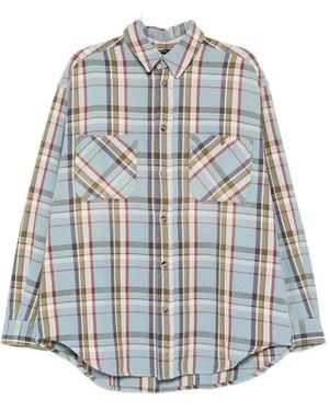Haikure Checked Shirt - Blue
