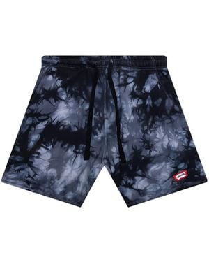 ICECREAM Villain Tie-Dye Shorts - Blue
