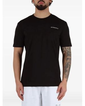 John Richmond Logo-Print Cotton T-Shirt - Black