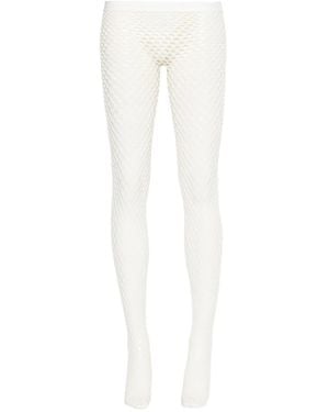Wardrobe NYC Fishnet Tights - White